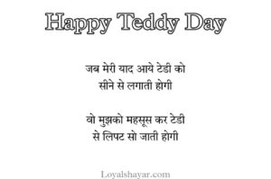 teddy day shayari image