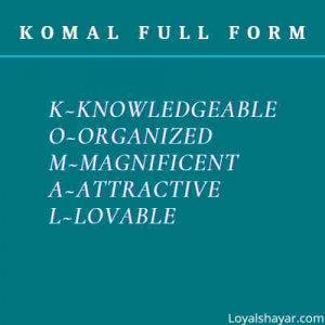 Full form of komal