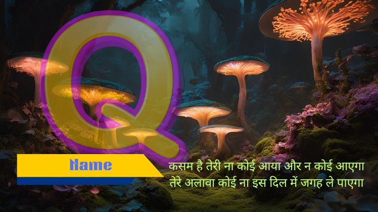 Q name shayari photo
