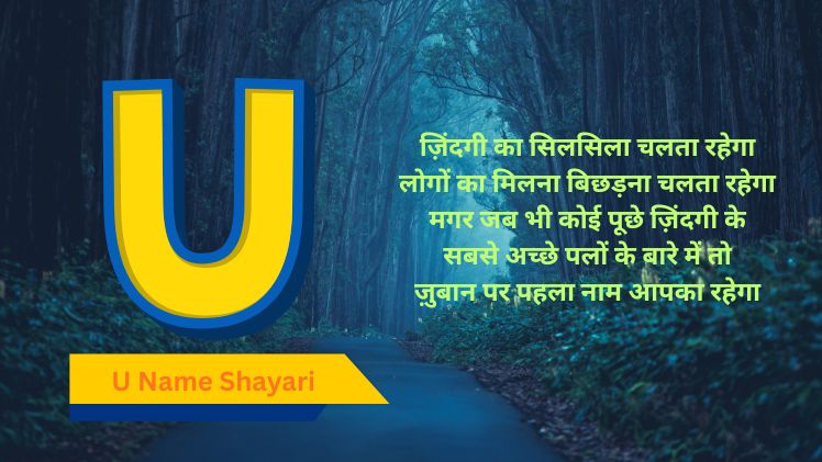 u name shayari image