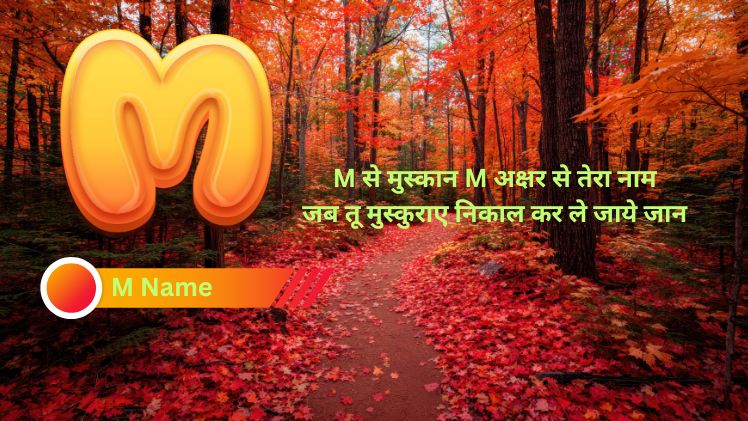 m name shayari photo