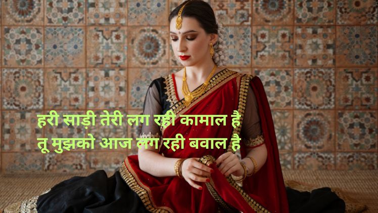 saree shayari image