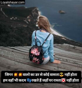 2 Line Shayari In Hindi Attitude image