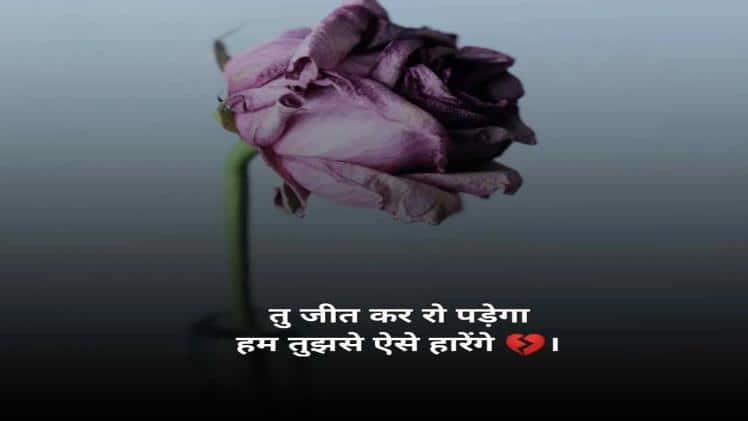 sad 2 line shayari image