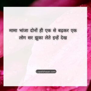 mama bhanja shayari in hindi