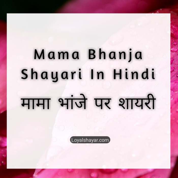mama bhanja shayari status & quotes