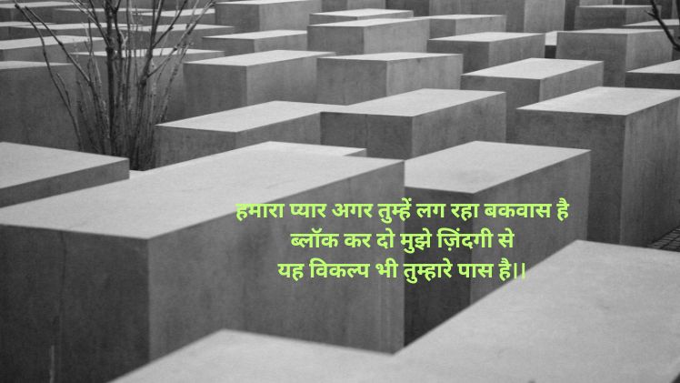 Usne Block Kar Diya Shayari image