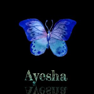 different style ayesha name dp