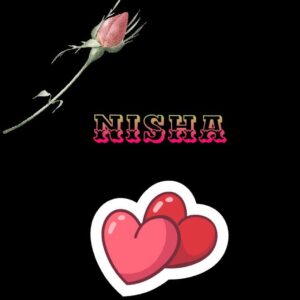 heart nisha name dp