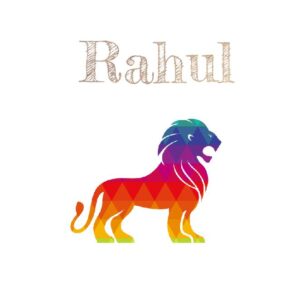 rahul name lion dp