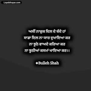 Bulleh Shah Shayari In Punjabi images