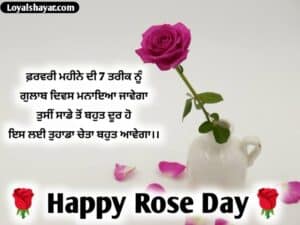 Rose Day Status in Punjabi 2