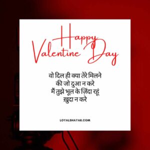 Valentine day poetry in Urdu