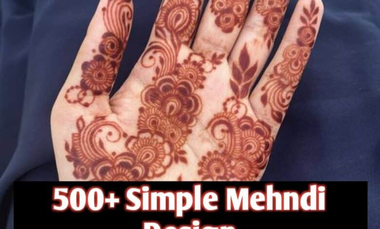 500+ New Simple Mehndi Design