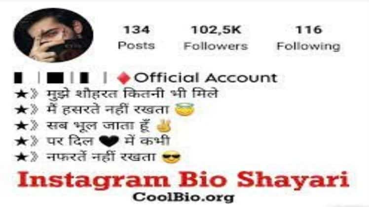 Instagram Bio Shayari