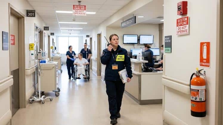 Hospital Fire Watch Coverage during Alarm and Sprinkler System Downtime